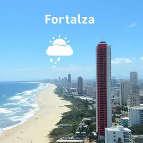Fortaleza terá semana com temperaturas entre 23°C e 29°C; veja previsão previsão do tempo em Fortaleza